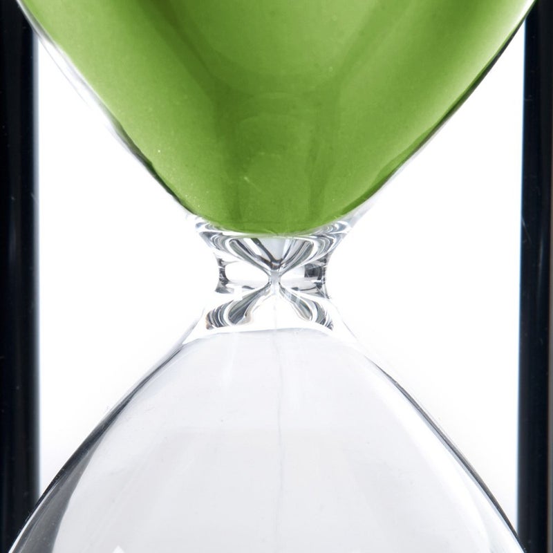B BELLAWARE Bellaware 60 Minutes Hourglass, Wood Sand Timer,Green - Image 3
